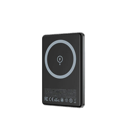 Recci RPB-W20 Taşınabilir Wireless Şarj ve PD Hızlı Şarj Özellikli Powerbank 15W 4900mAh Gold