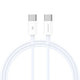 Recci RS06CC Type-C to Type-C PD 65W Hızlı Şarj Özellikli Data ve Şarj Kablosu 1M Beyaz