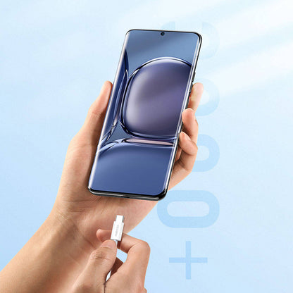 Recci RS06C USB-A to Type-C 3A Hızlı Şarj Özellikli Data ve Şarj Kablosu 1M Beyaz