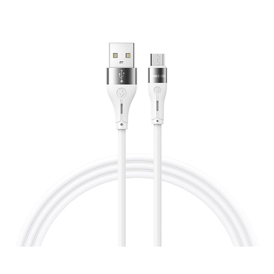 Recci RS11M Swift Serisi USB-A to Micro 2.4A Hızlı Şarj Özellikli Data ve Şarj Kablosu 1M Beyaz
