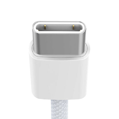 Recci RS13CC Nature Serisi 60W Hızlı Şarj Özellikli Type-C To Type-C PD Kablo 1.2M Beyaz