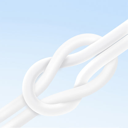 Recci RS52L USB-A to Lightning 2.4A Hızlı Şarj Özellikli Data ve Şarj Kablosu 1M Beyaz