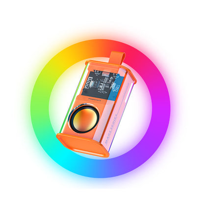 Recci RSK-W30 Mars Serisi Hi-Fi RGB Işıklı Wireless Bluetooth 5.3 Speaker Hoparlör 500mAh Siyah