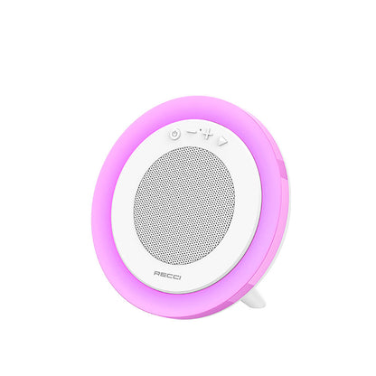 Recci RSK-W42 Moonlight Serisi RGB Işıklı Kablosuz Bluetooth v5.3 Hoparlör Beyaz