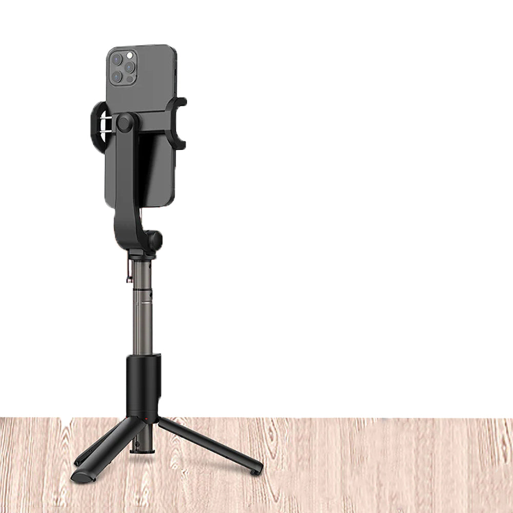 Recci RSS-W02 Bluetooth 5.0 Uzaktan Kumandalı Çok Fonksiyonlu Selfie Çubuğu Siyah