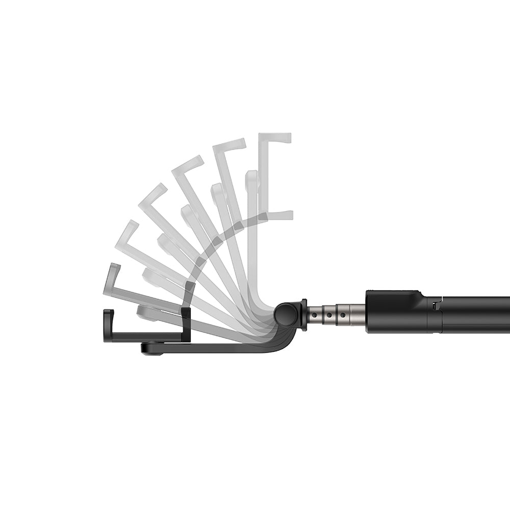 Recci RSS-W02 Bluetooth 5.0 Uzaktan Kumandalı Çok Fonksiyonlu Selfie Çubuğu Siyah