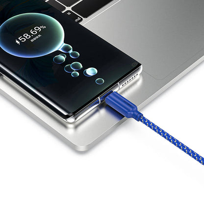 Recci RTC-N23C 3A Hızlı Şarj Özellikli Type-C to USB-A Kablo 1M Gri