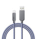 Recci RTC-N23L 2.4A Hızlı Şarj Özellikli Lightning to USB-A Kablo 1M Gri