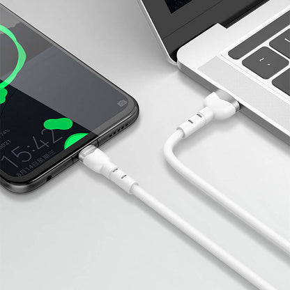 Recci RTC-N35L Hızlı Şarj Özellikli 100cm Lightning to USB-A Kablo Beyaz