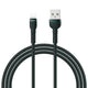 Recci RTC-N35L Hızlı Şarj Özellikli 100cm Lightning to USB-A Kablo Yeşil