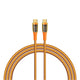 Recci RTC-P19CC Amber Serisi Type-C to Type-C PD 100W Şeffaf Tasarım Şarj ve Data Kablosu 1.5M