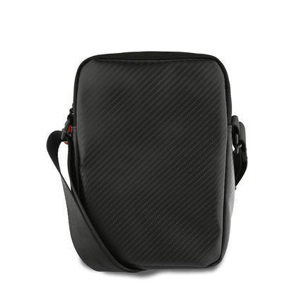 Redbull Orjinal Lisanslı PU Karbon Fiber Tasarımlı 8 inç Çapraz Vücut Çantası Siyah