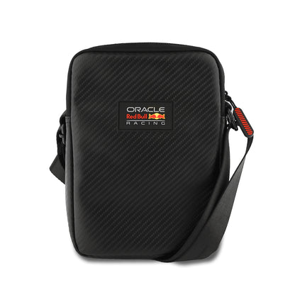 Redbull Orjinal Lisanslı PU Karbon Fiber Tasarımlı 8 inç Çapraz Vücut Çantası Siyah