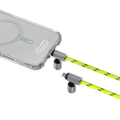 Skinarma DynoVE Serisi Type-C to Type-C Askı İpi Tasarımlı Şarj ve Data Kablosu Bej