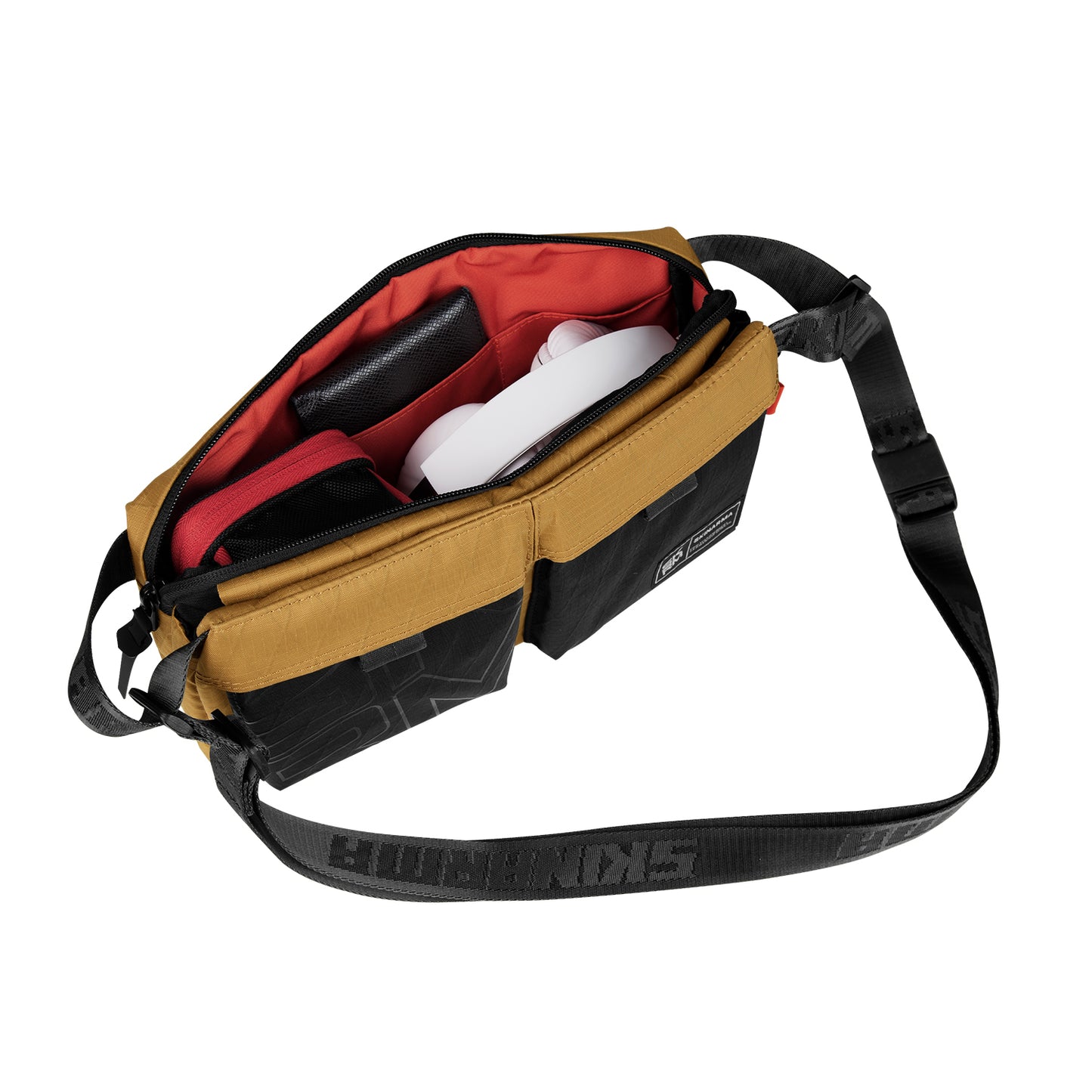 Skinarma Jager Naylon Scout Boyun Askı Kayışlı Çapraz Vücut Çantası Yeşil