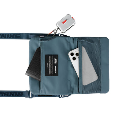 Skinarma Satchel Juno Desenli Naylon Scout Bilek Askı Kayışlı Aksesuar Çantası Haki