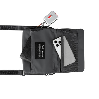 Skinarma Satchel Juno Desenli Naylon Scout Bilek Askı Kayışlı Aksesuar Çantası Haki