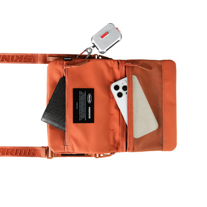 Skinarma Satchel Juno Desenli Naylon Scout Bilek Askı Kayışlı Aksesuar Çantası Mavi