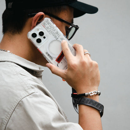 SkinArma Scout Serisi Logolu Telefon Bilek Askı Kayışı Gri