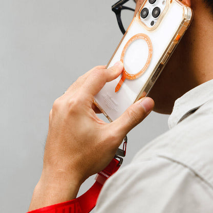 SkinArma Scout Serisi Logolu Telefon Bilek Askı Kayışı Kırmızı