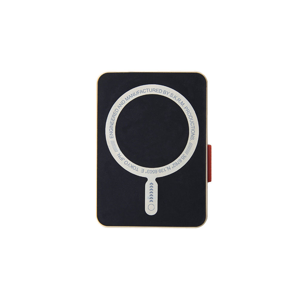 SkinArma Spunk Serisi Standlı PU Deri Kartlık Krem