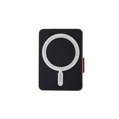 SkinArma Spunk Serisi Standlı PU Deri Kartlık Krem