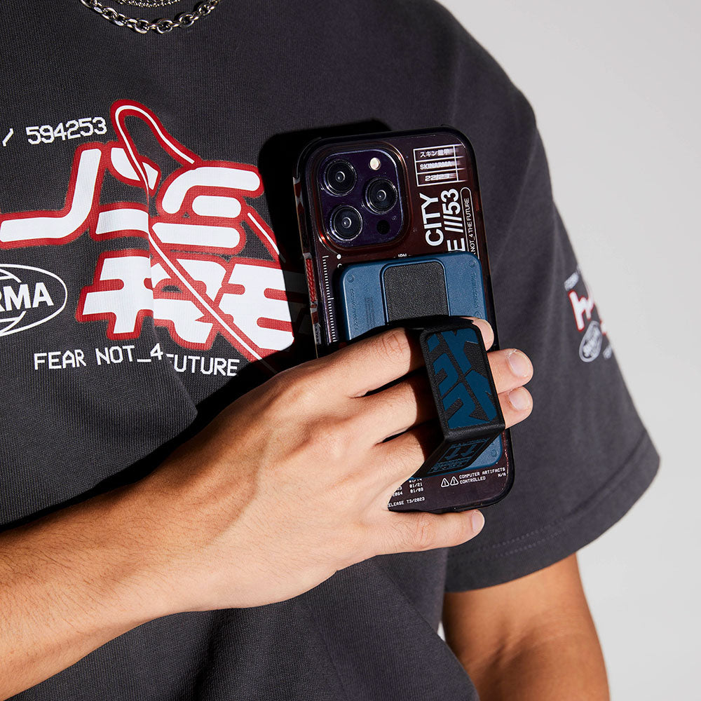 SkinArma Spunk Serisi Standlı PU Deri Kartlık Koyu Yeşil