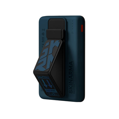 SkinArma Spunk Taşınabilir Wireless Şarj ve PD Hızlı Şarj Özellikli Powerbank 15W 5000mAh Mavi