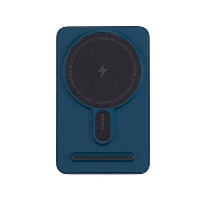 SkinArma Spunk Taşınabilir Wireless Şarj ve PD Hızlı Şarj Özellikli Powerbank 15W 5000mAh Mavi