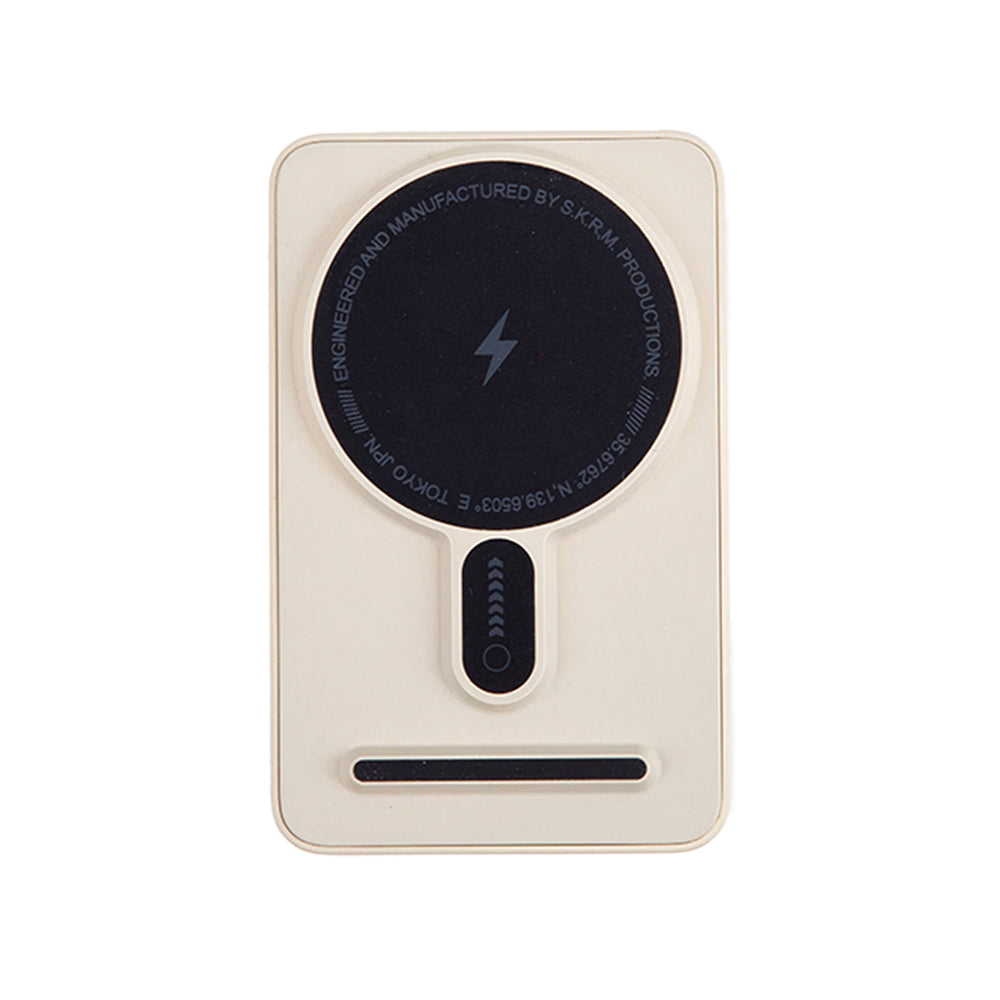 SkinArma Spunk Taşınabilir Wireless Şarj ve PD Hızlı Şarj Özellikli Powerbank 15W 5000mAh Turuncu