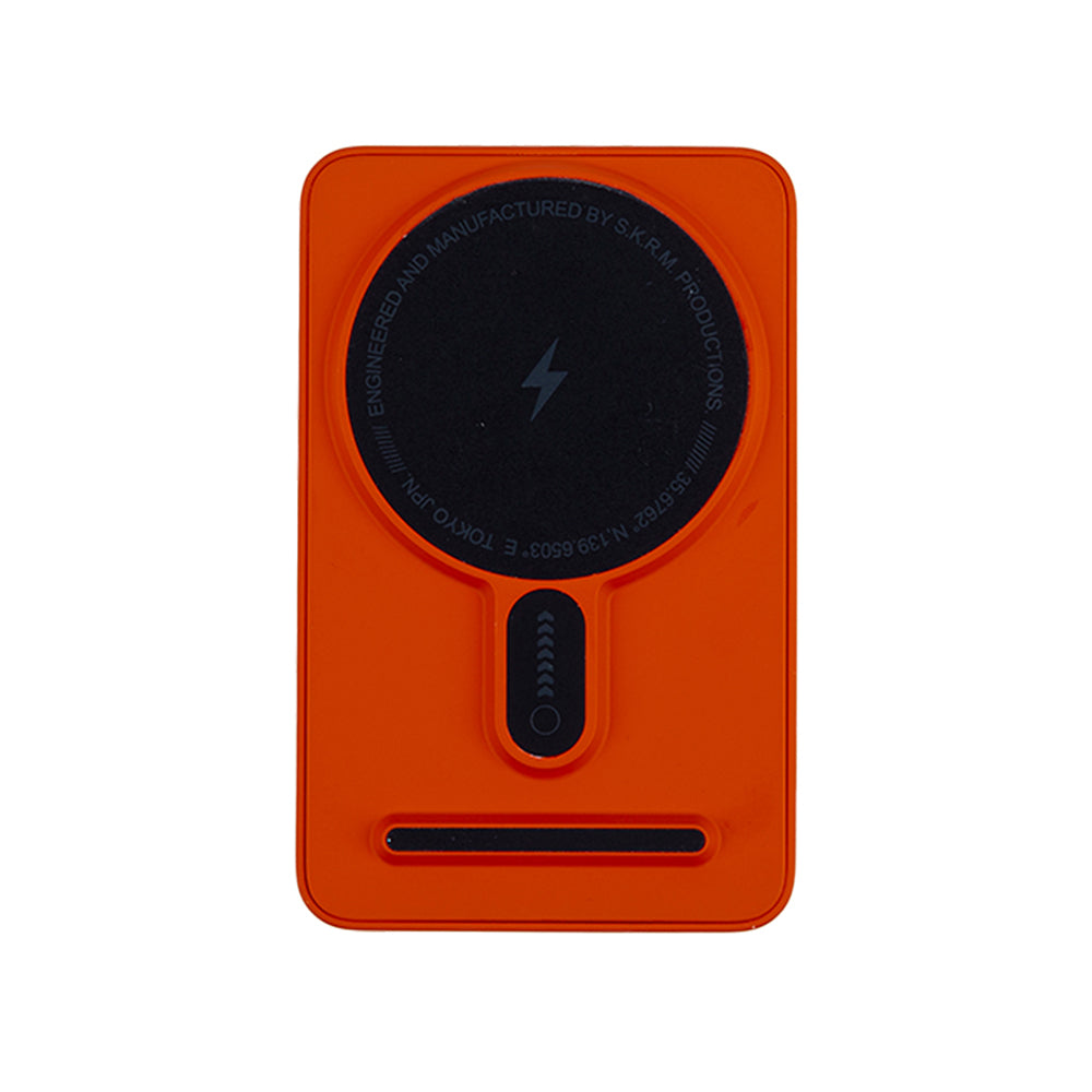 SkinArma Spunk Taşınabilir Wireless Şarj ve PD Hızlı Şarj Özellikli Powerbank 15W 5000mAh Krem