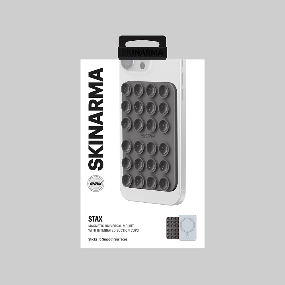 Skinarma Stax Magnetik Vakumlu Telefon Tutucu Kahverengi