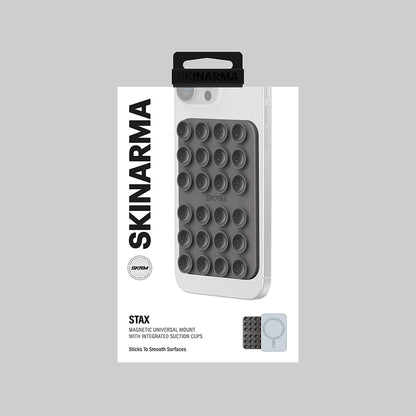 Skinarma Stax Magnetik Vakumlu Telefon Tutucu Kahverengi