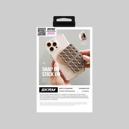 Skinarma Stax Magnetik Vakumlu Telefon Tutucu Kahverengi