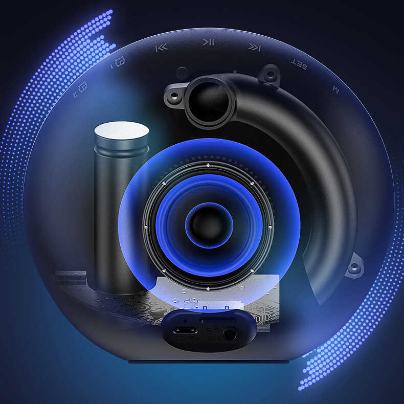 Soaiy E19 Bluetooth Speaker Hoparlör Siyah