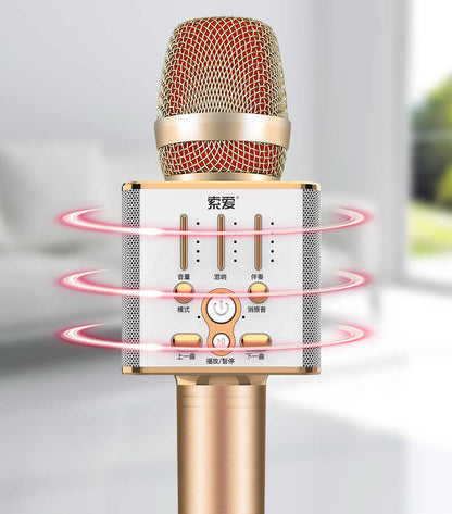 Soaiy MC1 Karaoke Mikrofon Rose Gold