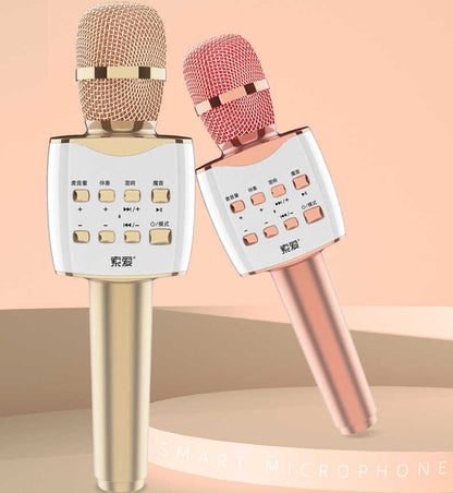 Soaiy MC7 Karaoke Mikrofon Rose Gold