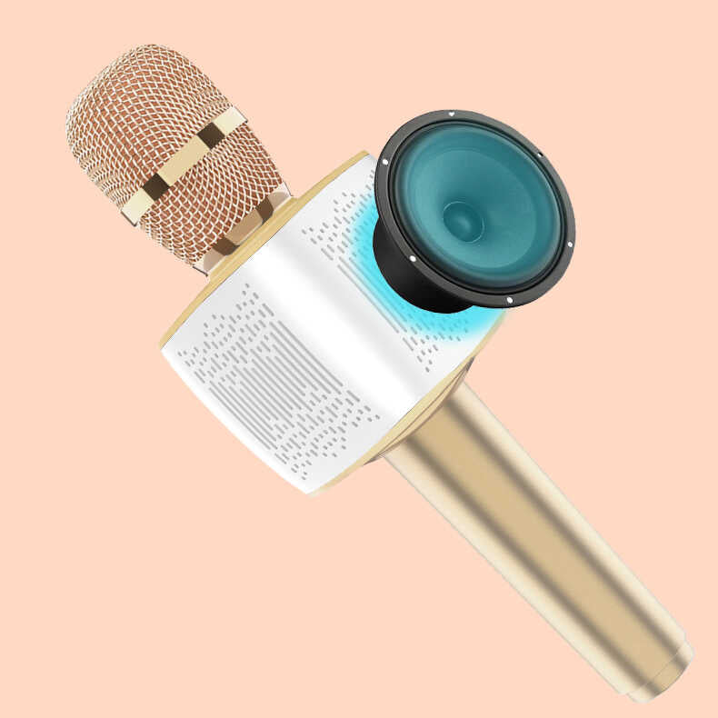 Soaiy MC7 Karaoke Mikrofon Rose Gold