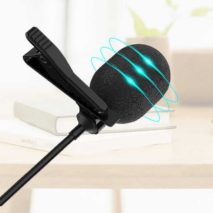 Soaiy MK3 Type-C Canlı Yayın Yaka Mikrofonu Siyah