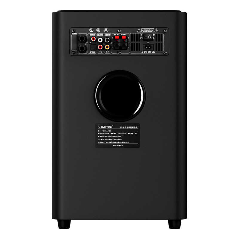 Soaiy SA-K30 Bluetooth Speaker Hoparlör Ev Sinema Ses Sistemi Siyah