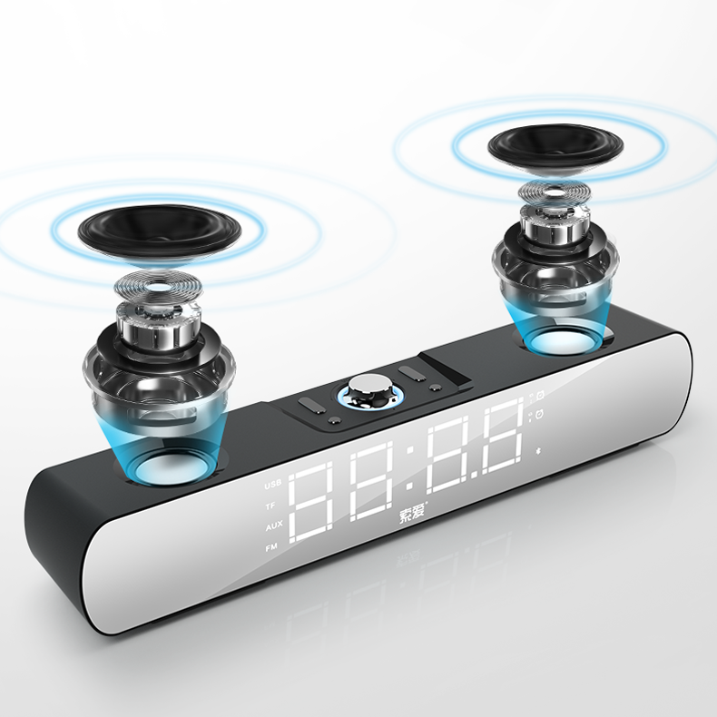 Soaiy SH16 Multifunctional Bluetooth Speaker Hoparlör Siyah