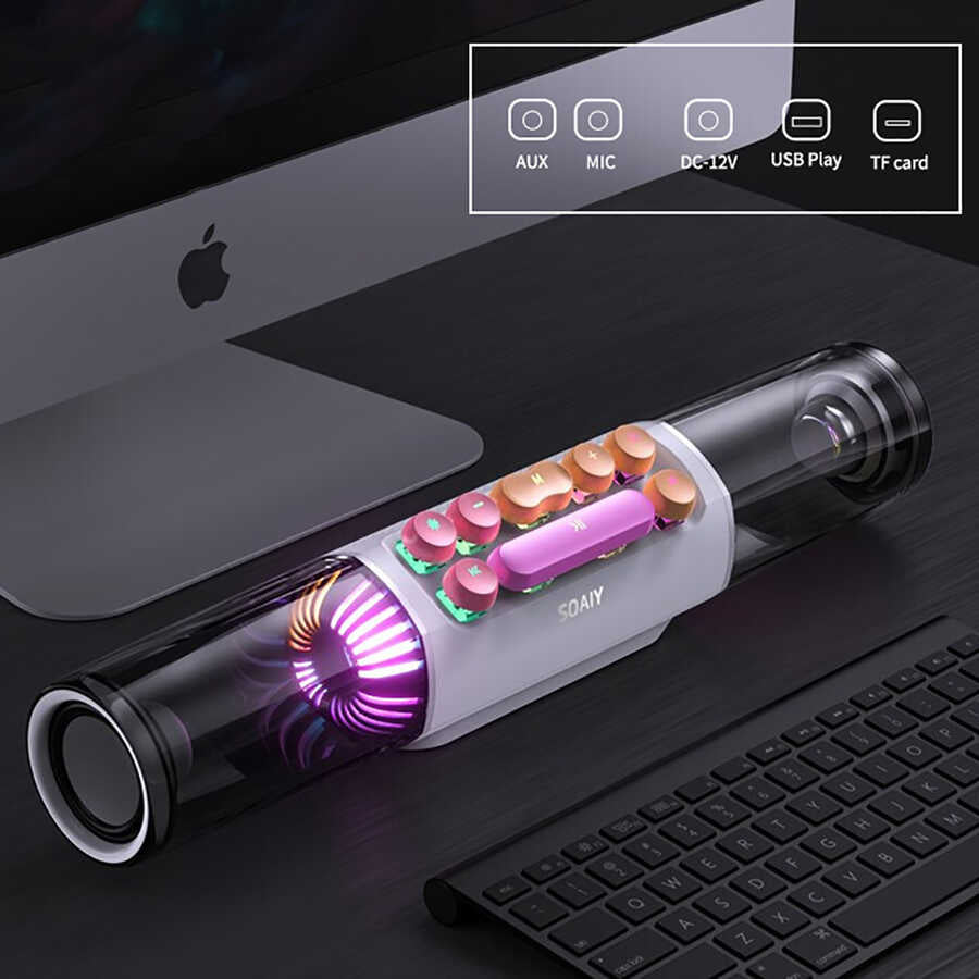 Soaiy SH19S Bluetooth Speaker Hoparlör Siyah