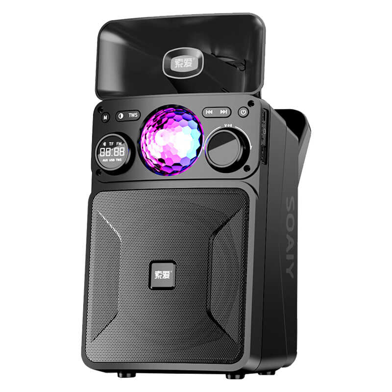 Soaiy SH35 Bluetooth Speaker Hoparlör Siyah