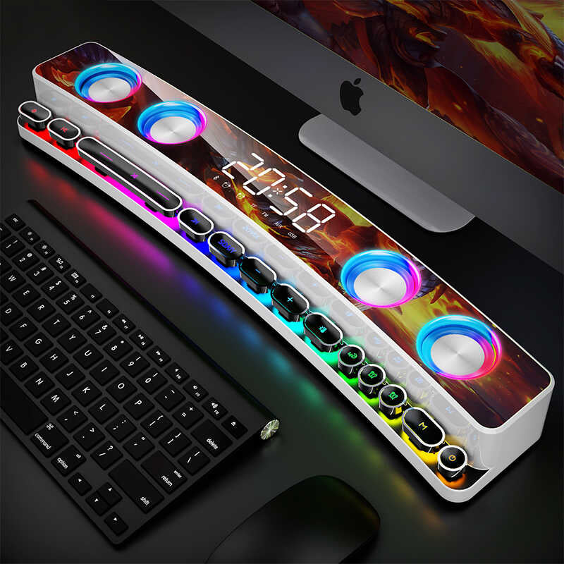 Soaiy SH39 Upgraded Bluetooth Speaker Hoparlör Beyaz