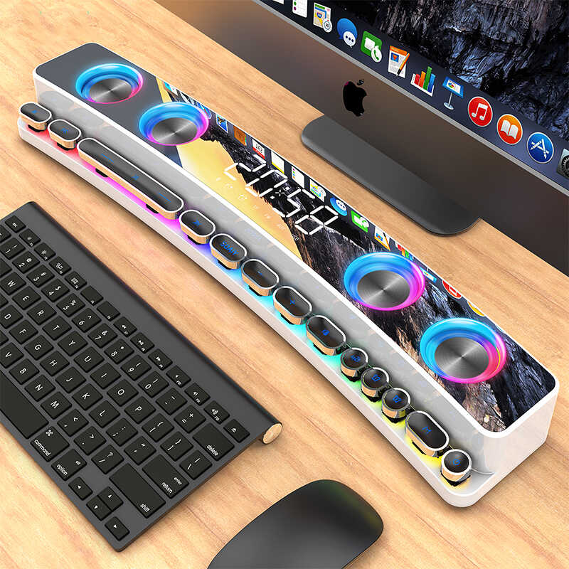 Soaiy SH39 Upgraded Bluetooth Speaker Hoparlör Beyaz