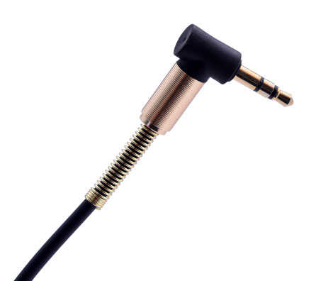 Yaylı Spiral Aux Kablo Sarmal Aux Kablo Beyaz