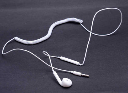 Tekli Yaylı 3.5mm Girişli Kulaklık Beyaz