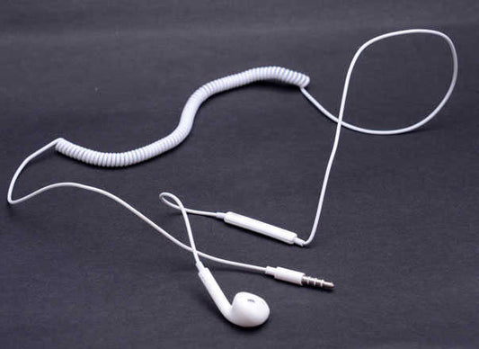 Tekli Yaylı 3.5mm Girişli Kulaklık Beyaz