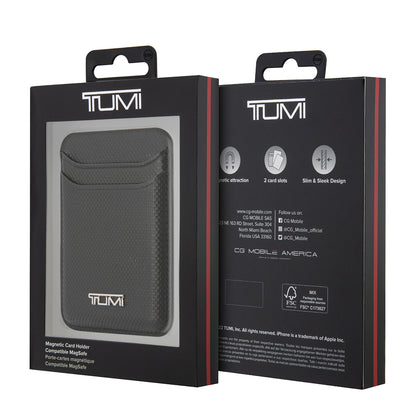 Tumi Orjinal Lisanslı 2 Hazneli Metal Logolu Deri Magnetik Kartlık Haki