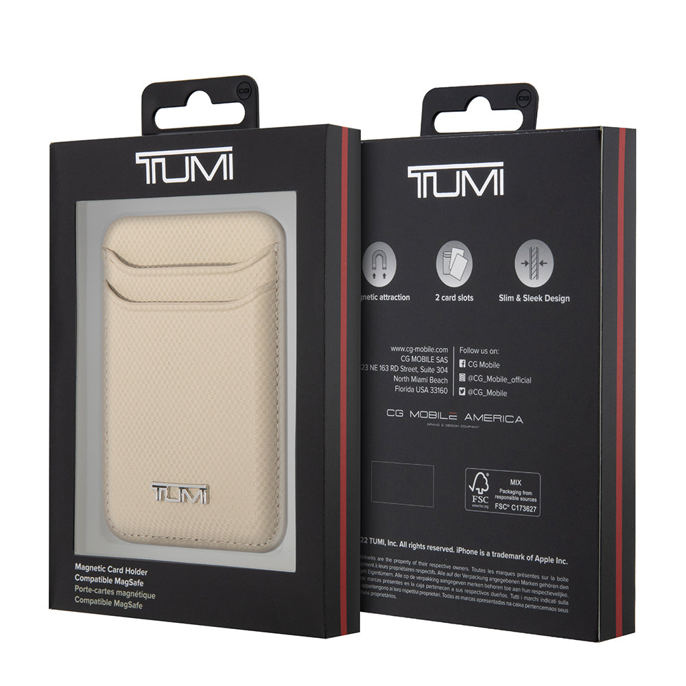 Tumi Orjinal Lisanslı 2 Hazneli Metal Logolu Deri Magnetik Kartlık Siyah